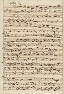 Bach, Sonate pour clavecin et violon n°6 (début)